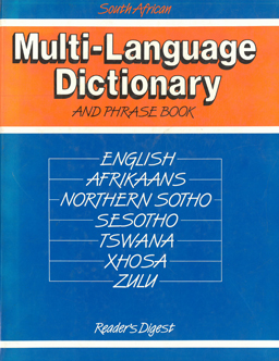 South African Multi-Language Dictionary and Phrase Book.
