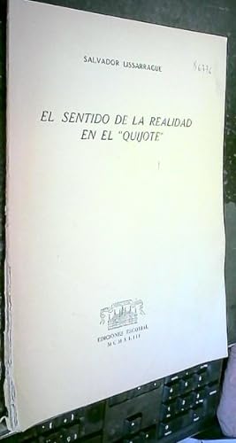 Seller image for El sentido de la realidad en el Quijote for sale by Librera La Candela