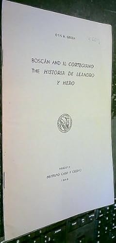 Seller image for Boscn and Il Cortegiano: The historia de Leandro y Hero for sale by Librera La Candela