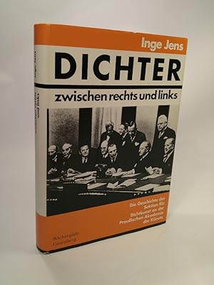 Bild des Verkufers fr Dichter zwischen rechts und links. Die Geschichte der Sektion Dichtkunst an der Preussischen Akademie der Knste, dargestellt nach den Dokumenten. zum Verkauf von ANTIQUARIAT Franke BRUDDENBOOKS