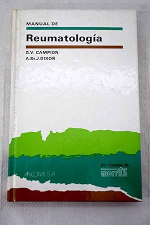 Imagen del vendedor de Manual de Reumatologa a la venta por Alcan Libros