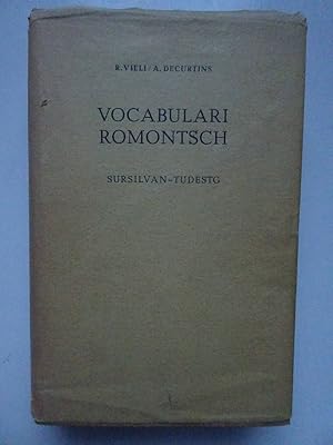 Seller image for Vocabulari romontsch sursilvan-tudestg. for sale by Antiquariaat De Boekenbeurs