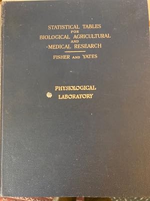 Seller image for Statistical Tables for Biological, Agricultural and Medical Research. Fifth Edition. for sale by Plurabelle Books Ltd