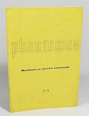 Imagen del vendedor de Revue Phantomas n24 "Manifeste en service command" a la venta por Librairie L'Autre sommeil