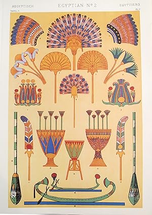 1910 Egyptian Decorator Prints #2 - The Grammar of Ornament by Owen Jones