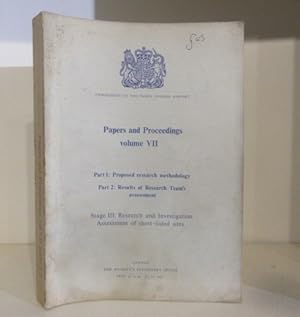 Commission on the Third London Airport : Papers and Proceedings Volume VII : Part 1 Proposed rese...