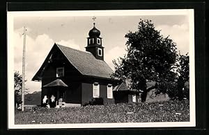 Ansichtskarte Sulzberg, an der Kirche