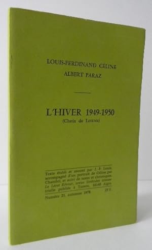 L'HIVER 1949-1950 (choix de lettres)