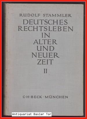 Bild des Verkufers fr Deutsches Rechtsleben in alter und neuer Zeit. 2. Band: Deutsches Rechtsleben whrend des 19. Jahrhunderts. zum Verkauf von Antiquariat Basler Tor