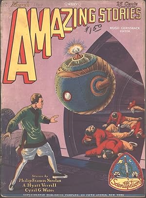 Seller image for Amazing Stories 1929 March. Second Appearance and Only Cover Appearance of Buck Rogers in This Title. for sale by Fantasy Illustrated