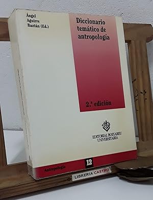 Image du vendeur pour Diccionario temtico de antropologa mis en vente par Librera Castro