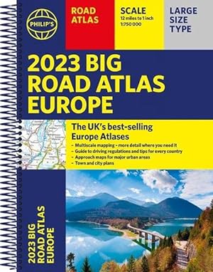 Seller image for 2023 Philip's Big Road Atlas Europe (Spiral) for sale by CitiRetail