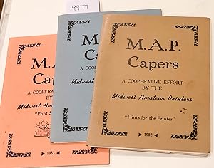 Seller image for M. A. P. Capers A Cooperative Effort by the Midwest Amateur Printers (3 issues from 1982, 83 ,1984 small press ) for sale by Carydale Books