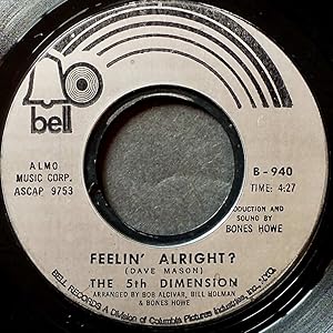 Seller image for One Less Bell To Answer / Feelin' Alright? [7" 45 rpm Single] for sale by Kayleighbug Books, IOBA