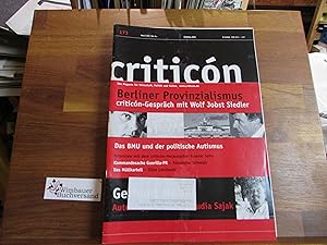 Bild des Verkufers fr Criticon. Konservative Zeitschrift 173 Frhling 2002 zum Verkauf von Antiquariat im Kaiserviertel | Wimbauer Buchversand