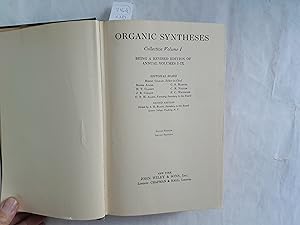 Image du vendeur pour Organic syntheses. Collective Volume I. Being a revised editionof Annual Volumes I. IX. mis en vente par Librera "Franz Kafka" Mxico.