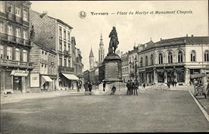 Seller image for Ansichtskarte / Postkarte Verviers Wallonien Lttich, Place du Martyr et Monument Chapuis for sale by akpool GmbH