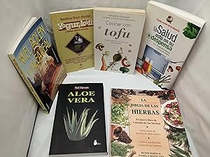 Imagen del vendedor de PACK 6 Libros Medicina natural / Terapias alternativas: La Biblia de las Hierbas / loe Vera / Cocinar con tofu / Yogur, Kfir / Miel, Polen y Jalea Real / La salud est en su despensa a la venta por Libros Angulo