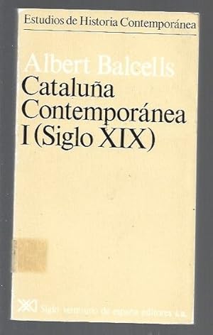 Imagen del vendedor de CATALUA CONTEMPORANEA I (SIGLO XIX) a la venta por Desvn del Libro / Desvan del Libro, SL