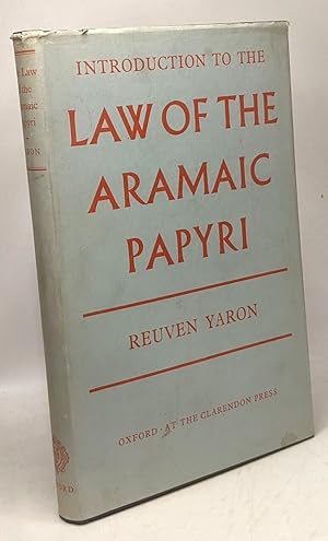 Image du vendeur pour Introduction to the law of the aramaic papyri mis en vente par crealivres