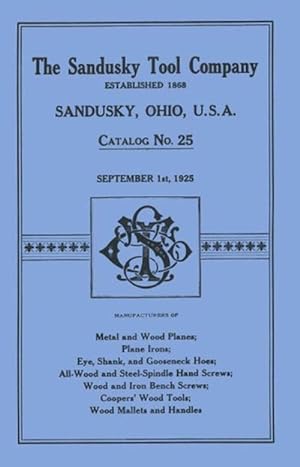 Seller image for Sandusky Tool Co. 1925 Catalog (Paperback) for sale by Grand Eagle Retail