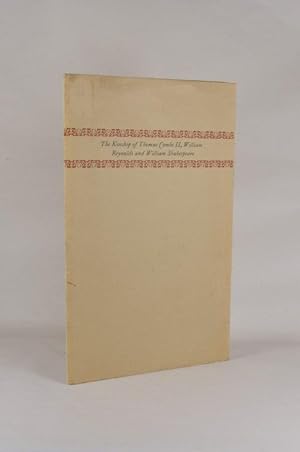 Bild des Verkufers fr The Kinship of Thomas Combe II, William Reynolds and William Shakespeare. zum Verkauf von Forest Books, ABA-ILAB