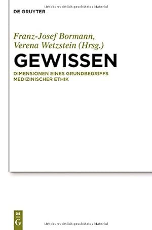 Seller image for Gewissen: Dimensionen Eines Grundbegriffs Medizinischer Ethik (German Edition) [Hardcover ] for sale by booksXpress