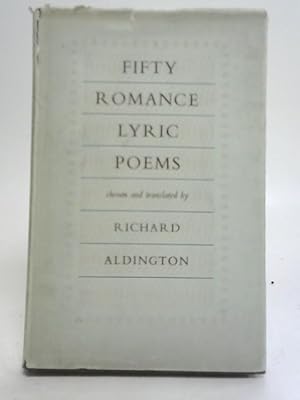 Bild des Verkufers fr Fifty Romance Lyric Poems zum Verkauf von World of Rare Books