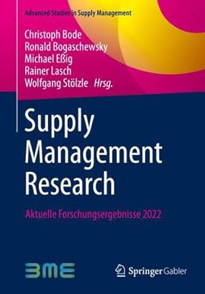 Immagine del venditore per Supply Management Research: Aktuelle Forschungsergebnisse 2022 (Advanced Studies in Supply Management) (German Edition) [Paperback ] venduto da booksXpress