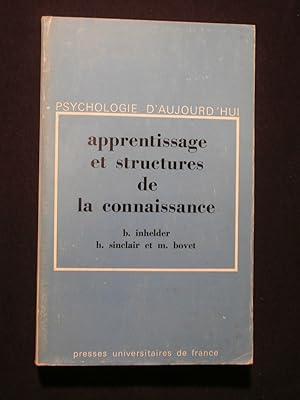 Imagen del vendedor de Apprentissage et structures de la connaissance a la venta por Tant qu'il y aura des livres