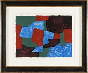 Serge Poliakoff , Komposition Blau, Grün und Rot, 1961