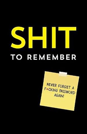 Imagen del vendedor de Shit to Remember: Internet Address and Password Keeper to Prevent WTF Moments (Paperback) a la venta por Grand Eagle Retail