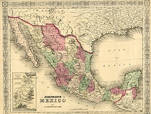 Map of Mexico [from johnson's new illustrated family atlas]