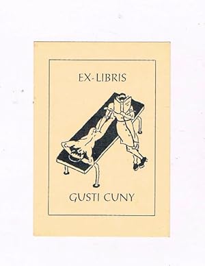 Bild des Verkufers fr Ex-Libris Gusti Cuny. zum Verkauf von terrahe.oswald