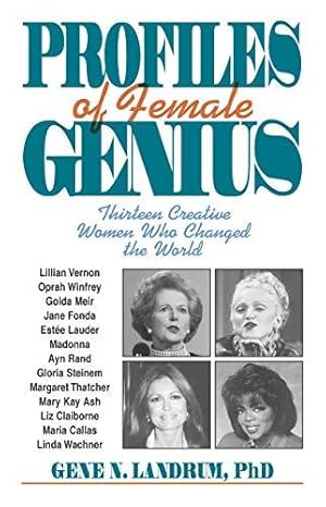 Bild des Verkufers fr Profiles of Female Genius: Thirteen Creative Women Who Changed the World zum Verkauf von WeBuyBooks