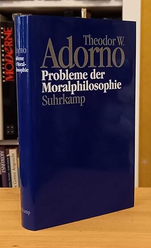 Bild des Verkufers fr Probleme der Moralphilosophie (1963) Herausgegeben von Thomas Schrder (Nachgelassene Schriften, Abteilung IV, Vorlesungen, Band 10) zum Verkauf von Antiquariat Smock