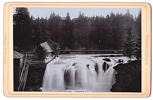 Fotografie Stengel, Co., Dresden, Ansicht Gmunden, Blick auf den Traunfall, Wasserfall