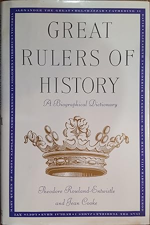 Seller image for Great Rulers of History: A Biographical Dictionary for sale by The Book House, Inc.  - St. Louis