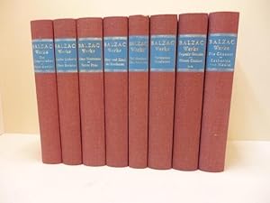 Balzac Werke ( 8 Bände, s0 kpl. ) Die Chouans; Katharina von Medici; Eugenia Grandet ; Oberst Cha...