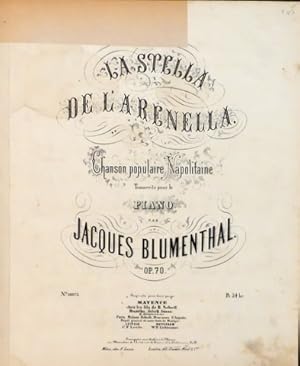 La Stella de l`Arenella. Chanson populaire Napolitaine transcrite pour piano. Op. 70