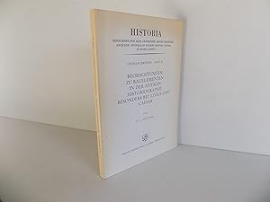 Beobachtungen zu den Bauelementen in der antiken Historiographie besonders bei Livius und Caesar ...