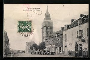 Carte postale Lanvallay, Le Bourg