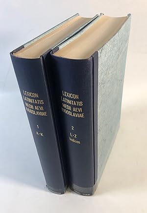 Lexicon latinitatis medii aevi Iugoslaviae. Vol. 1 - 2. Litterae A-K