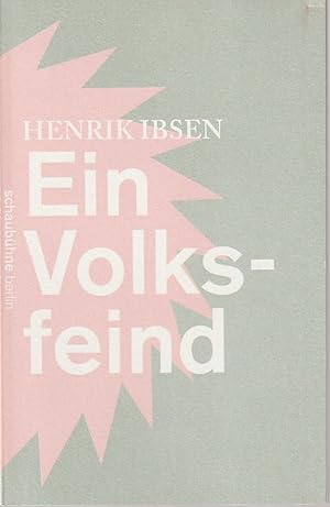 Seller image for Programmheft Henrik Ibsen EIN VOLKSFEIND Premiere 8. September 2012 Spielzeit 2012 / 2013 for sale by Programmhefte24 Schauspiel und Musiktheater der letzten 150 Jahre