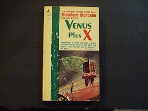 Venus Plus X pb Theodore Sturgeon 1st ed 2nd Print 5/62 Pyramid Books