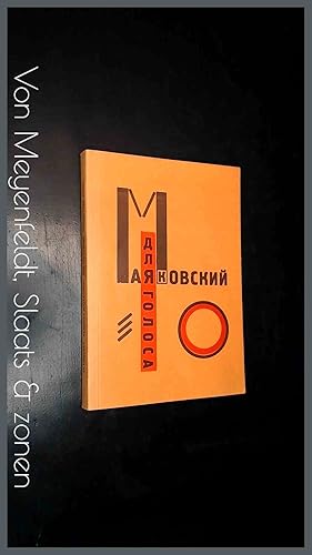 Fur die stimme - 13 gedichte von Vladimir Majakowski in einer buchkonstruktion von El Lissitzky