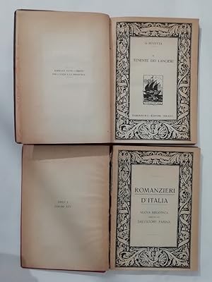 Tre volumi della Collezione Esperia. Serie I (Voll. IX, XIV, XXIV). Romanzieri d'Italia. Nuova Bi...