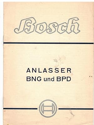 Seller image for Anlasser BNG und BPD for sale by Bcherpanorama Zwickau- Planitz