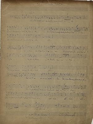 Seller image for Eigenh. vollstndiges Musikmanuskript mit Namenszug. for sale by Eberhard Kstler Autographen&Bcher oHG