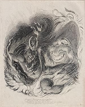 Seller image for Il diavolo e il Generale Gascoignes, 1831 for sale by Il Bulino Antiche Stampe srl